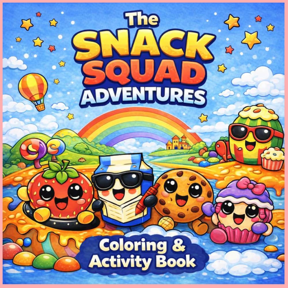 Snack Squad Adventures: Coloring & Activity Book