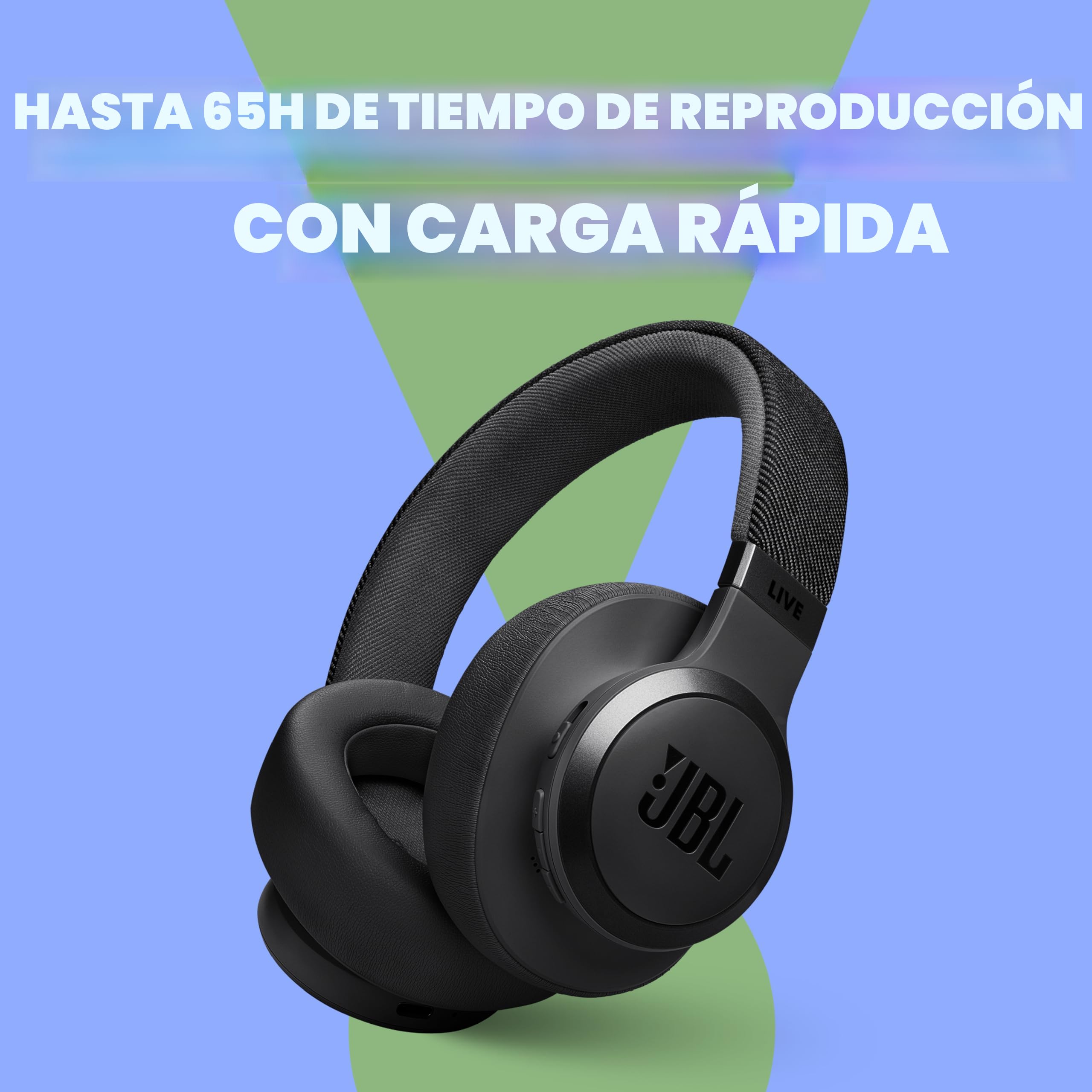 Amazon.com: JBL Live 770NC - Auriculares inalámbricos sobre la