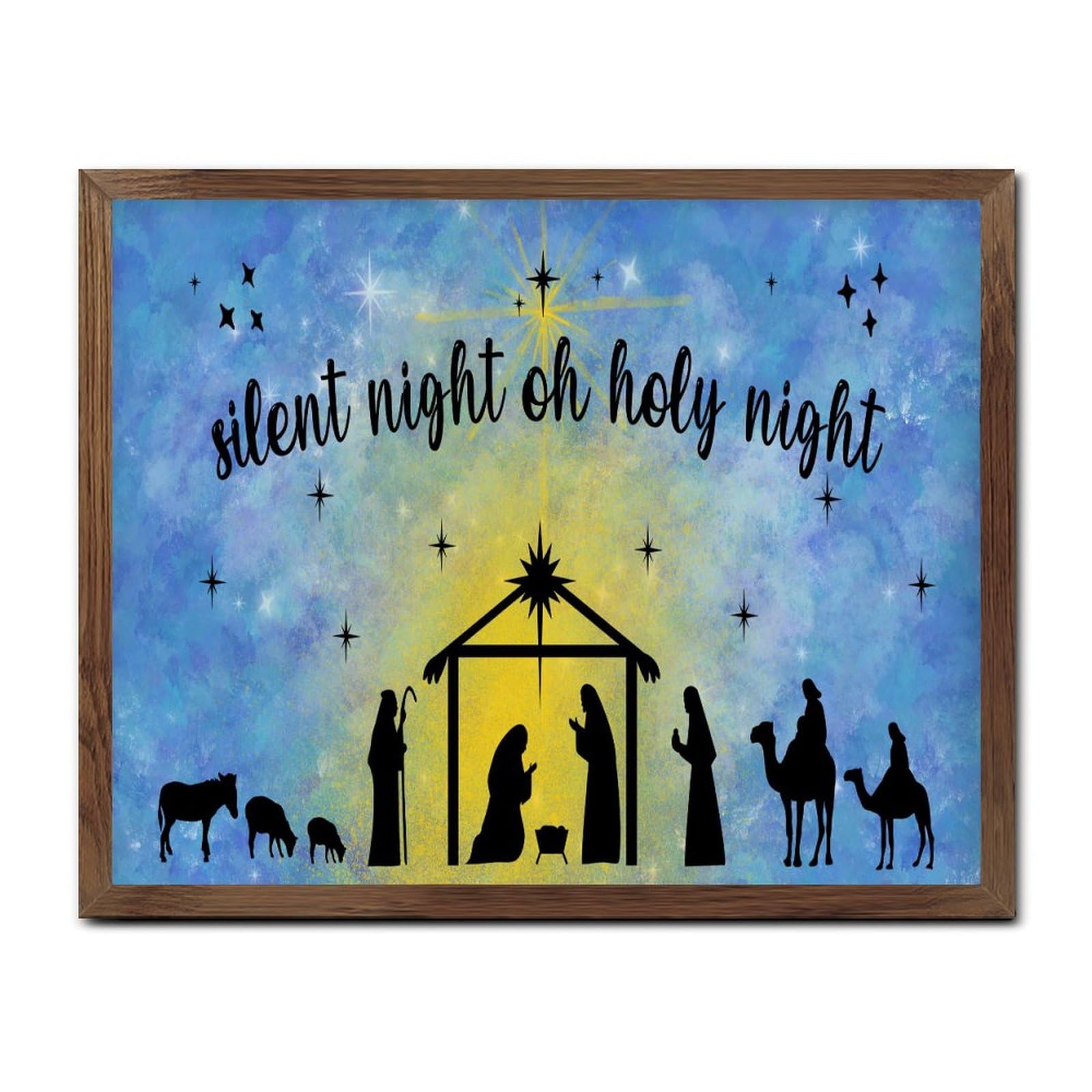 Cadeau de 40,6 x 50,8 cm panneau en bois de Noël jésus