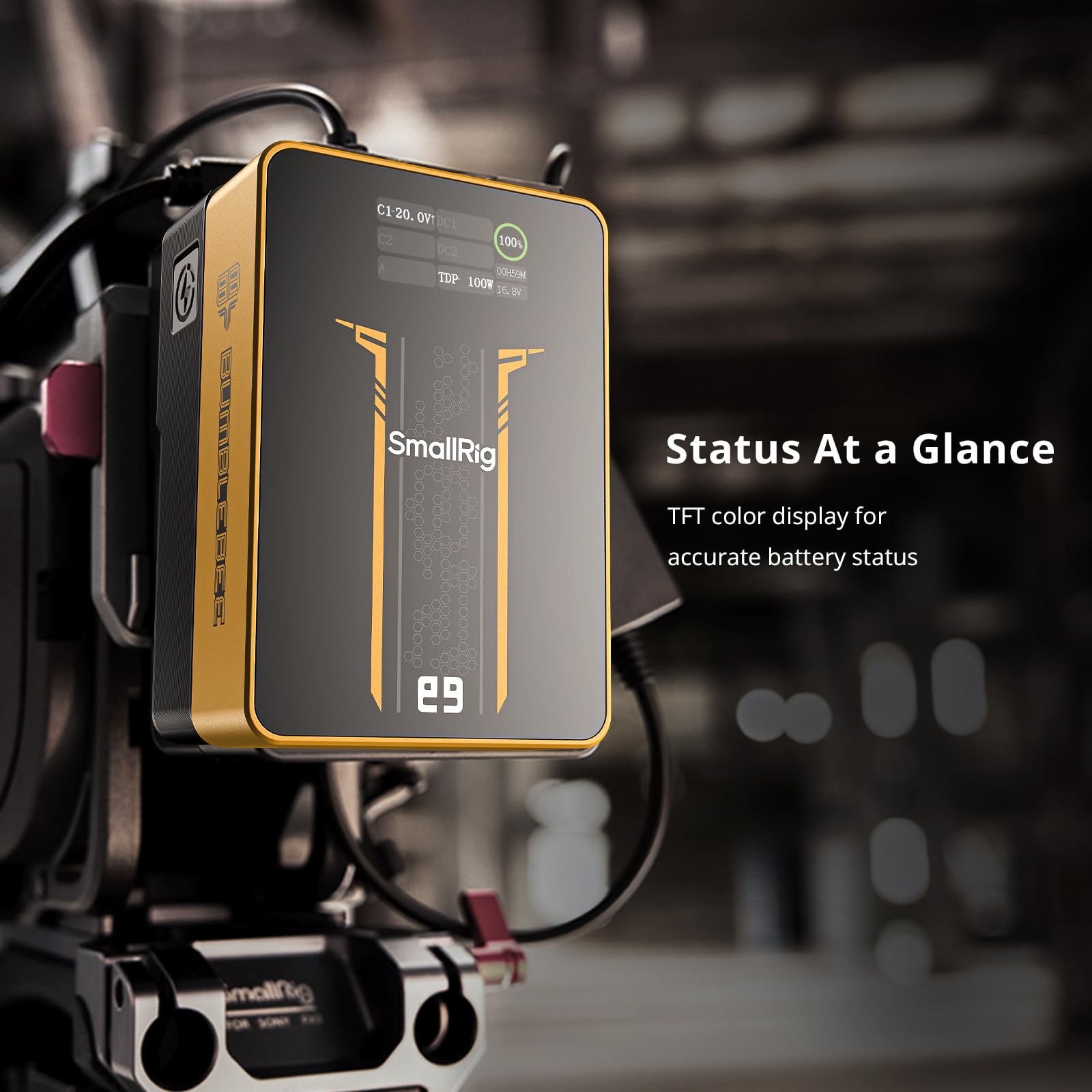 Amazon.com: SMALLRIG V Mount Battery VB99 Pro (Bumblebee Edition