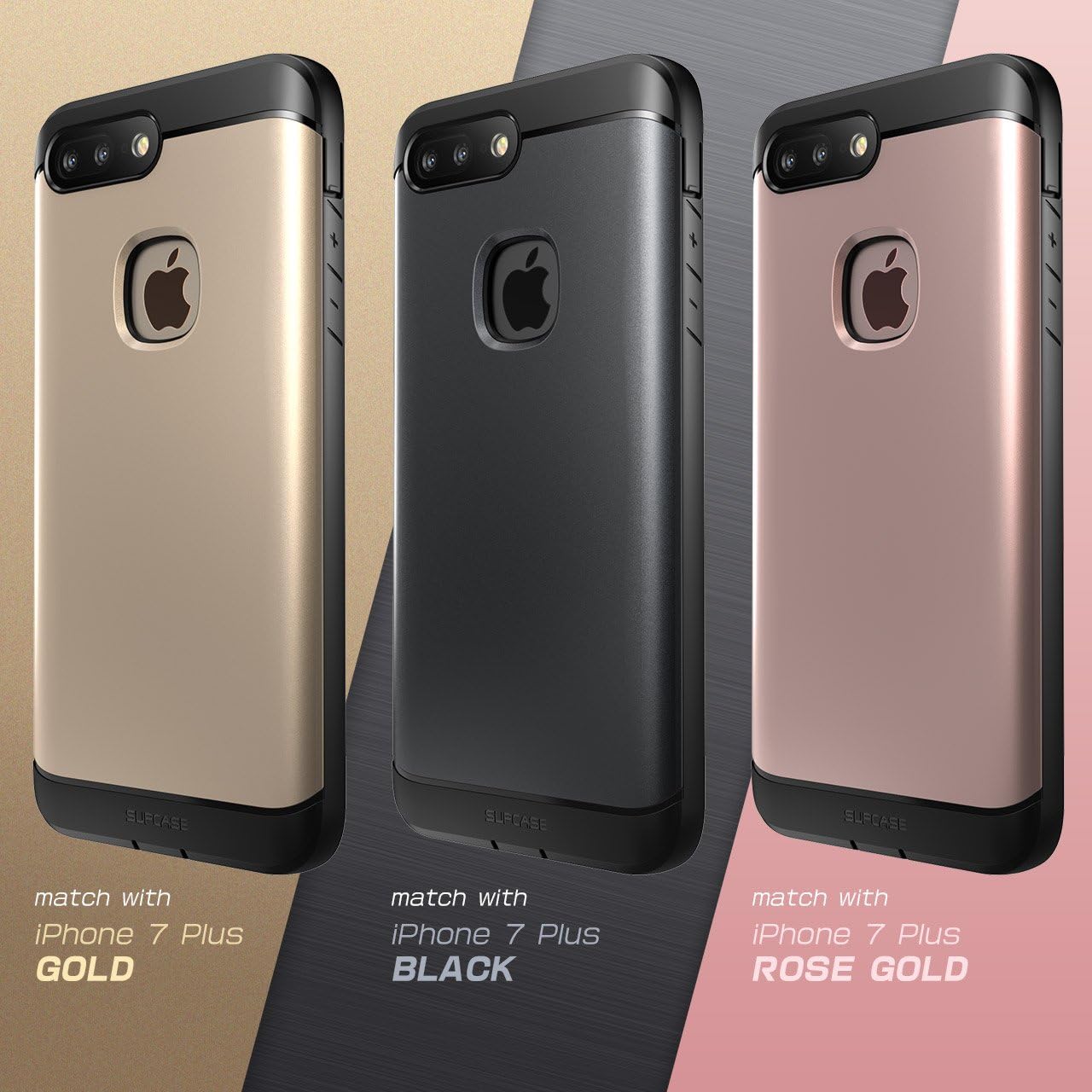iPhone 7 Plus Case, iPhone 8 Plus Case, SUPCASE Water Resistant Full-body Rugged Case with Built-in Screen Protector with 3 Interchangeable Covers for Apple iPhone 7 Plus 2016 / iPhone 8 Plus 2017