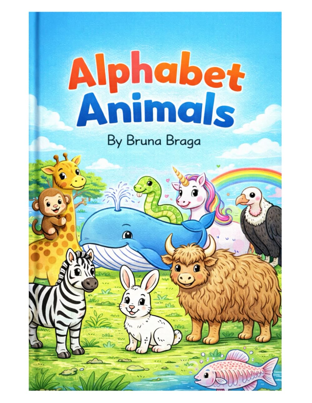 ABC Animals Coloring Book for Kids: A Fun Alphabet Coloring Book with Cute Animals from A to Z