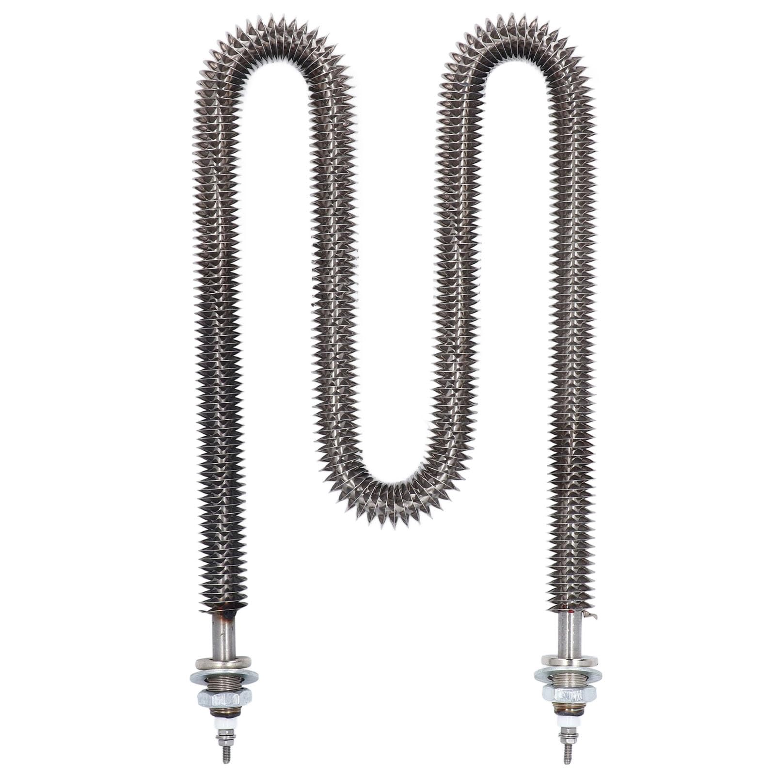Tubo Riscaldante Alettato Tipo W in Acciaio Inossidabile per Forni e Attrezzature da Panetteria - Elemento Riscaldante Elettrico da 2500 W 220 V - Diametro Tubo 12 mm, Lunghezza (220 V)