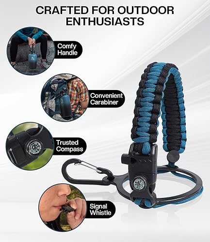 Miniatura 3 de Botella de agua aislada de 64 onzas (fría durante 36 horas), sin BPA y a prueba de fugas, jarra de agua deportiva de acero inoxidable de medio