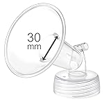 Maymom Wide Neck Pump Part for Spectra S1 Spectra S2 Spectra 9 Plus Breastpump; Incl Wide Mouth Flange (One flange-30mm Flange);Not Original Spectra Flange; Not Original Spectra Baby USA Parts