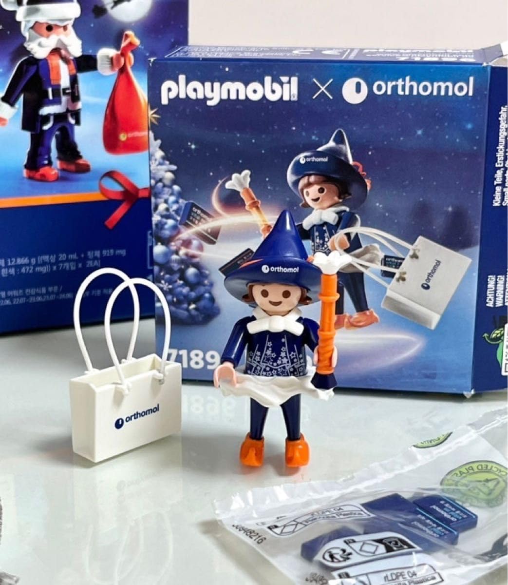 【韓国限定】orthomol × playmobil 2点セット 韓国限定orthomol × playmobil 2点セット（オリーブヤング購入品