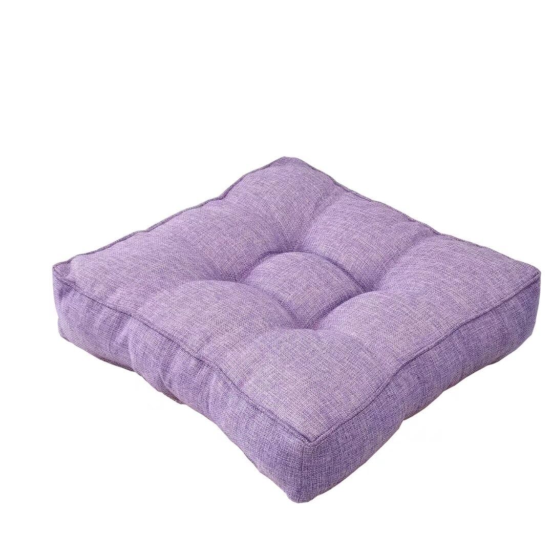 Eoieov Large Floor Pillows Seating for Adults,Square Floor Cushions for Sitting Meditation Pillow Tatami Floor Cushion for Yoga Living Room Balcony