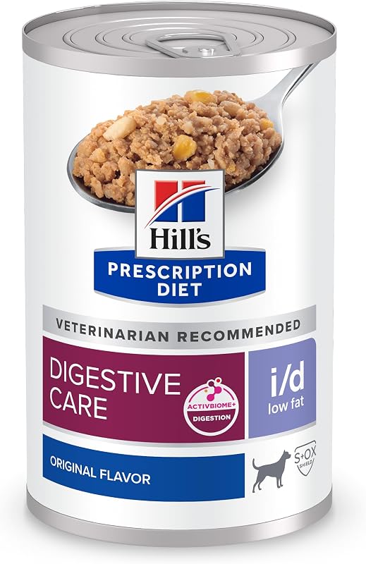 i/d Low Fat Digestive Care Wet Dog Food | #1 Veterinarian Recommended, Chicken Recipe, 13 oz. Cans, 12-Pack