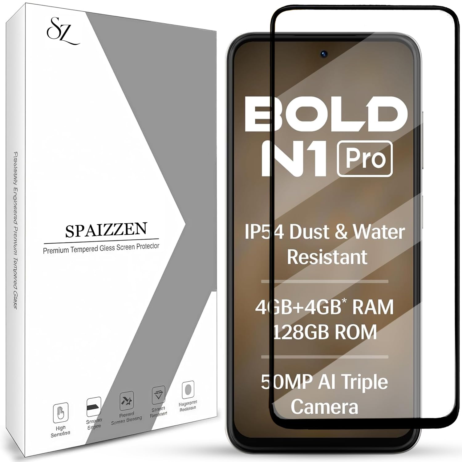 Military-Grade Tempered Glass Screen Protector Compatible for Samsung Galaxy A14 4G / A14 5G with Edge to Edge Coverage and Easy Self Installation kit — Amazon image 15