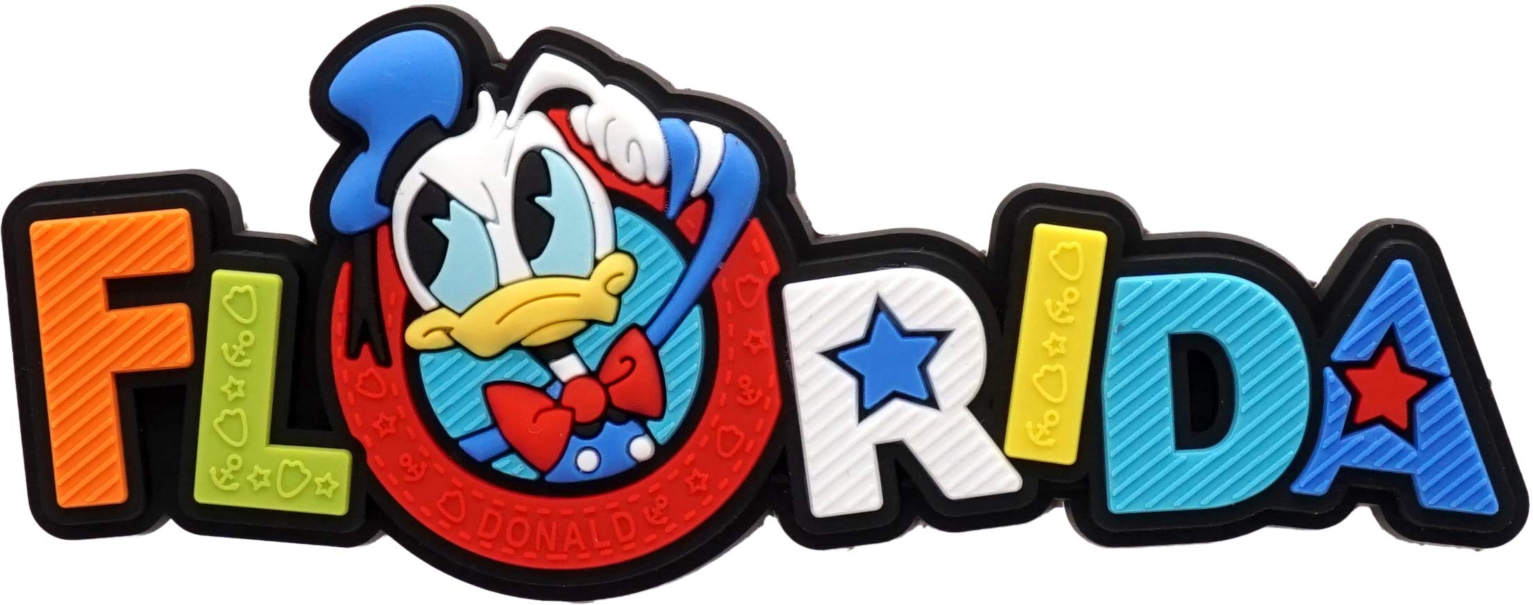 Magnet Donald Disney Florida en PVC soft touch aux finitions haut de gamme