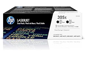 HP 305X Black High-yield Toner Cartridges (2-pack) Yields Up to 6,800 Pages