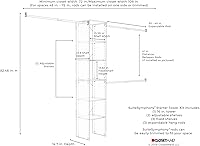 Vista 8 de Cubículo ClosetMaid SuiteSymphony de 25 x 6 pulgadas