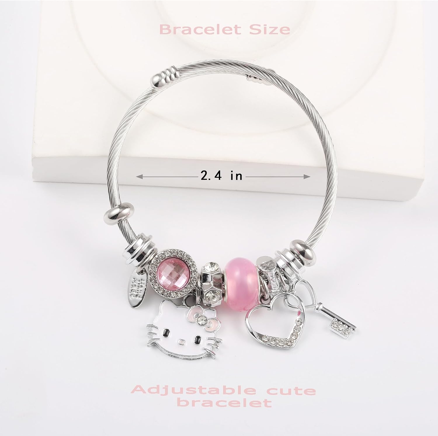 YouLuo Cute Necklace Charm Bracelet Set,Personalized Jewelry Gift for Women image 2