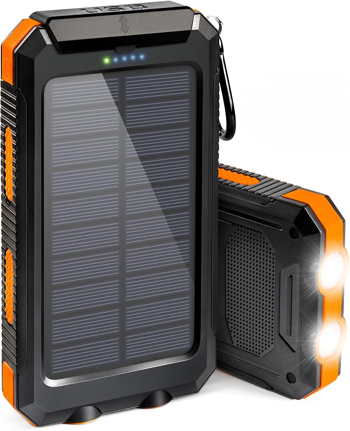 Suscell 𝟮𝟬𝟮4 𝙐𝙥𝙜𝙧𝙖𝙙𝙚 Solar Power Bank, Portable Charger, 20000mAh Solar Charger, with LED Flashlight, IP65 Waterproof External Backup Battery Pack Perfect for, Camping, Outdoor Activities