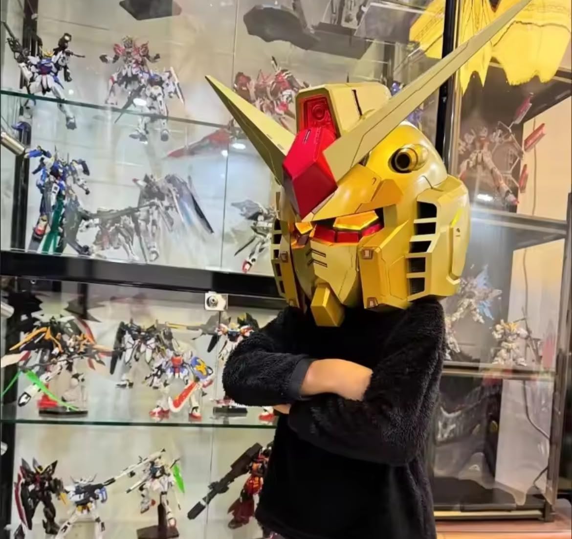 Amazon.co.jp: [EINI] ガンダム マスク リアルモデル ゴールド