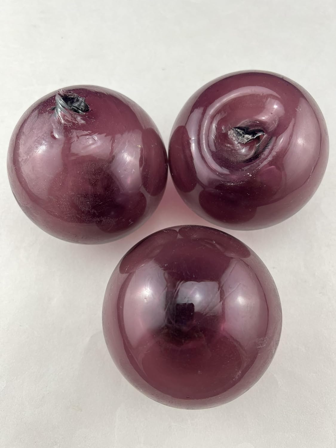 Generic 3 Pieced Purple Glass Fishing Float Ball 3"", F-457A