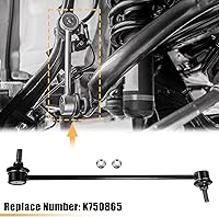 Vista 3 de X AUTOHAUX Kit de suspensión de 2 piezas de enlaces de barra estabilizadora delantera para Honda Civic 2016-2019 para Honda Insight 2019 K750865