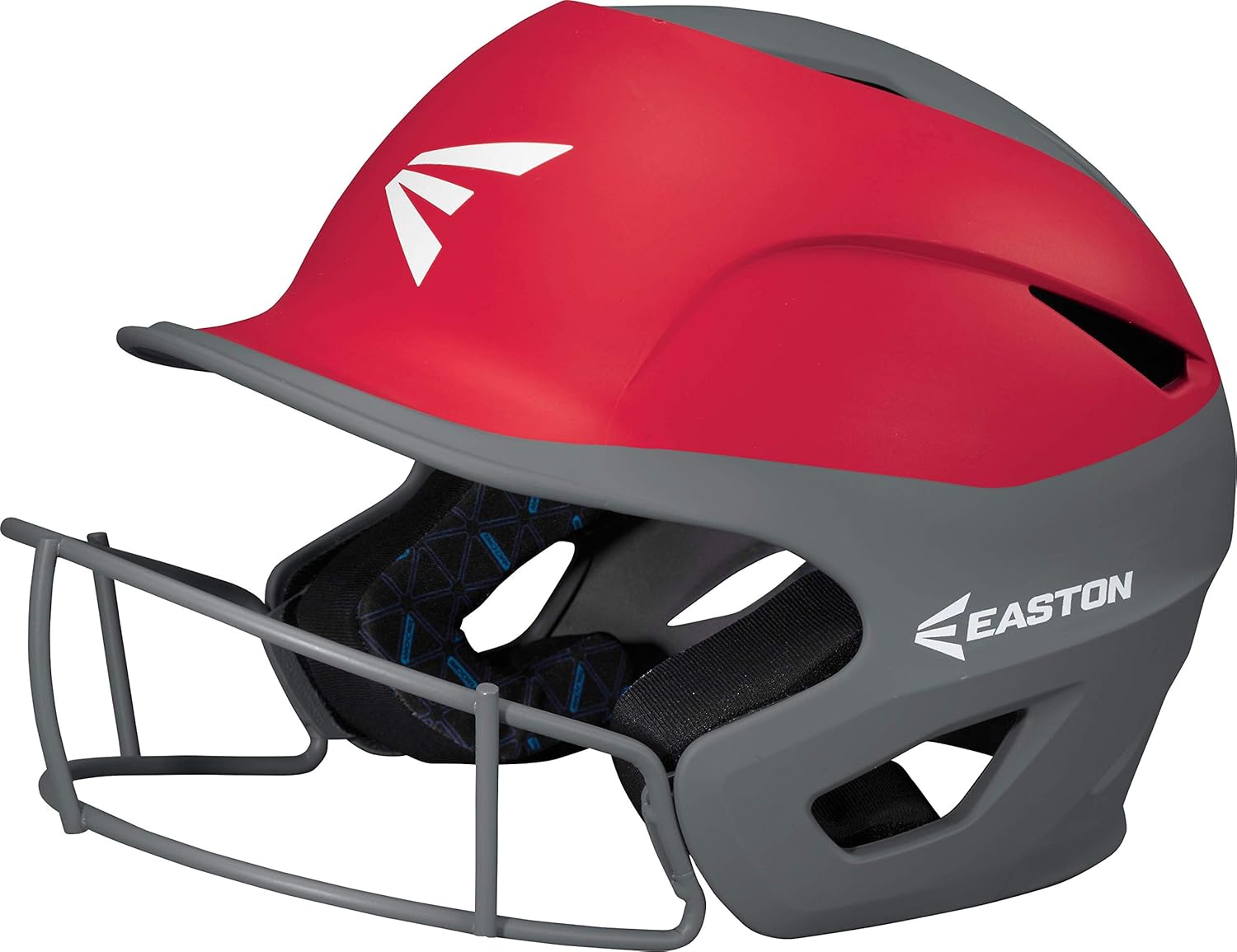 Easton PROWESS Softball Batting Helmet Matte Two-Tone with Mask Series, Multi-Density Impact Absorption Foam, High Impact Lightweight Shell, BioDRI Liner, Chin Strap