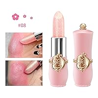 Vista 3 de BestLand 3 Pcs/Set Flower Jelly Lipstick Set Temperature Change Moisturizer Long Lasting Nutritious Glossy Shine Lip Balm Magic Gold Crystal PH