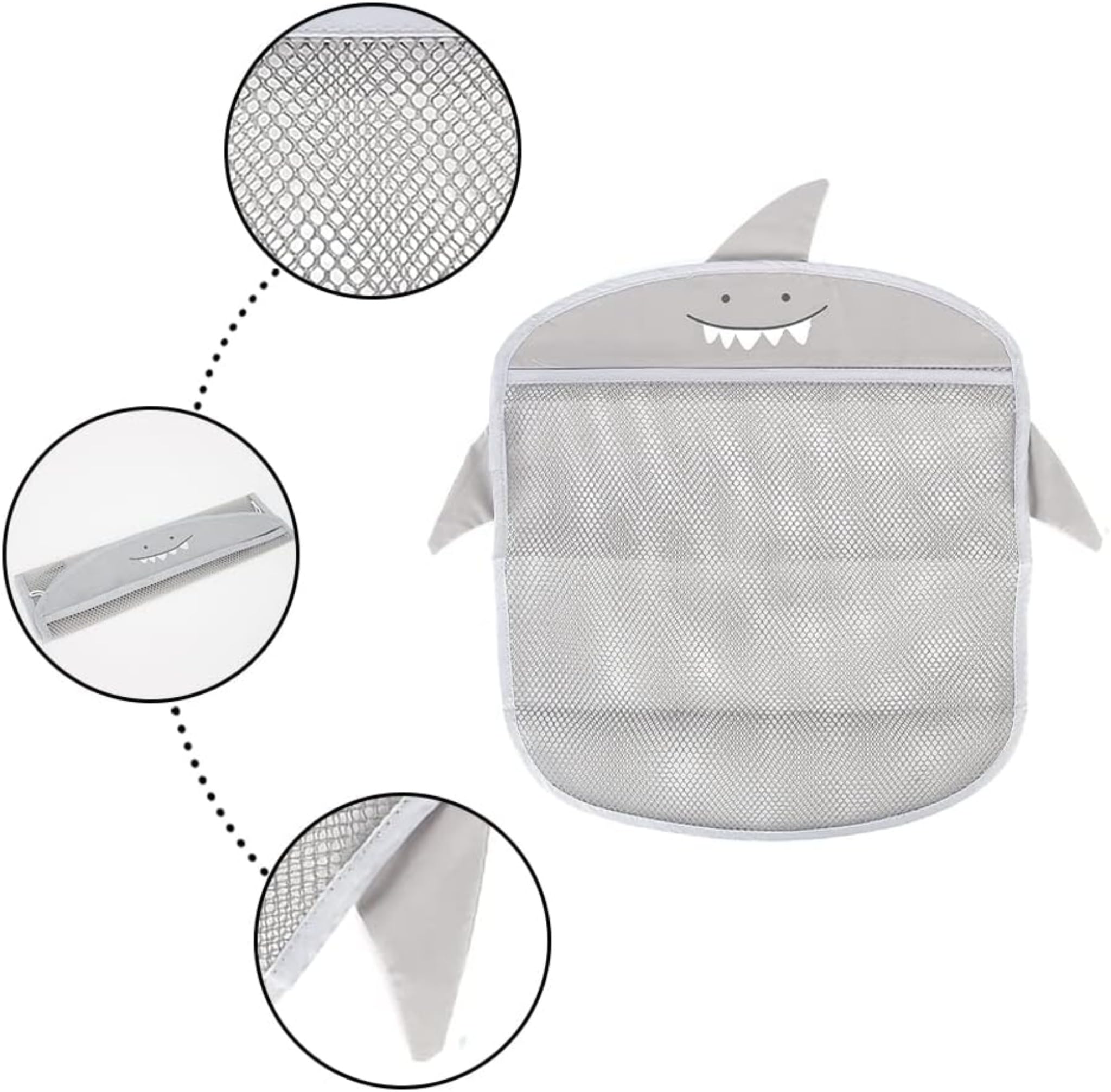 Colorful Mesh Bath Organizer Bag - Hanging Multifunctional Storage Basket - Bathroom Accessory With Toy Storage Net - Shower Supplies Organization Hanger — view 5