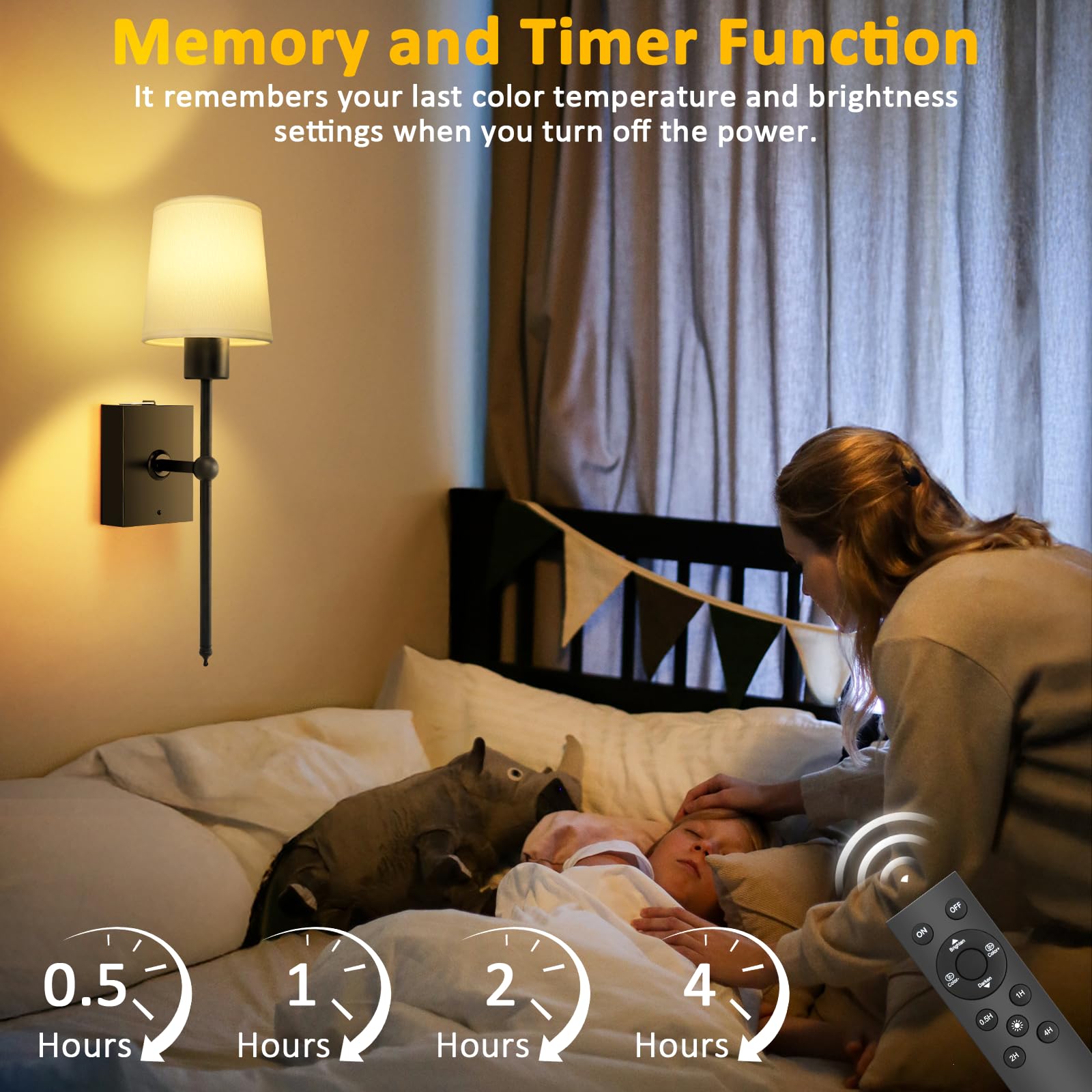 Toowell LED Wandleuchte Innen Akku | Kabellose Wandleuchter für den Innenbereich, ohne Kabel, für Flur, Wohnzimmer, Schlafzimmer, 2 Stück