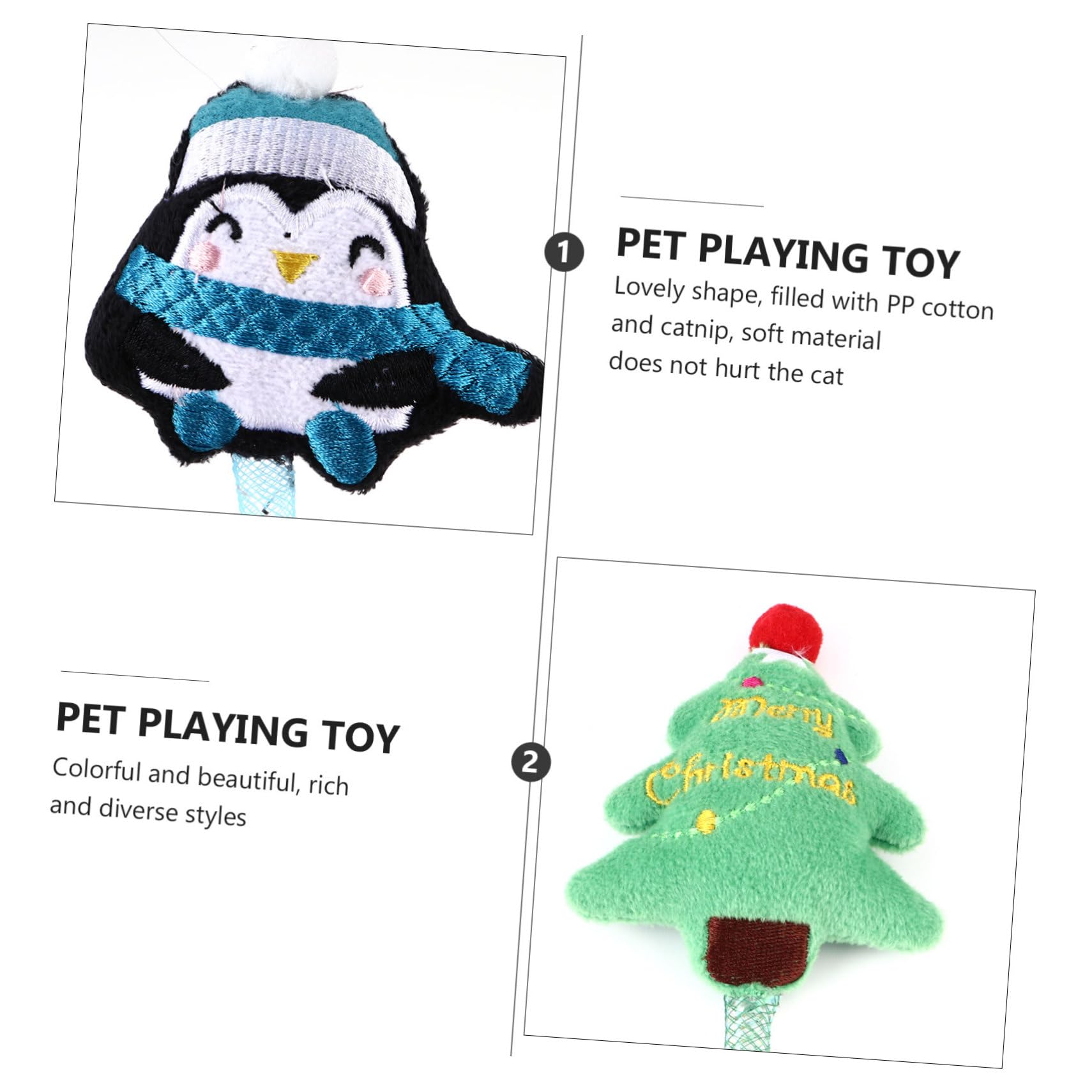 Yardwe Lot De 3 Jouets Interactifs pour Chat avec Clochette Et Ligne Rétractable