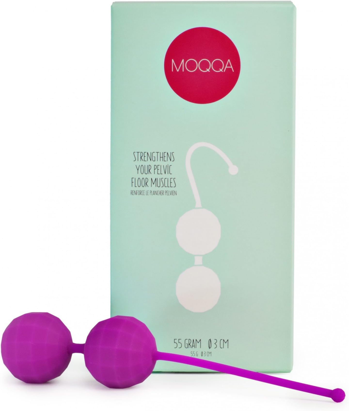 Pink/Purple/Blue Love Toy Pelvic Floor Toner Ben Wa Balls, Pearl Heavy MOQQA