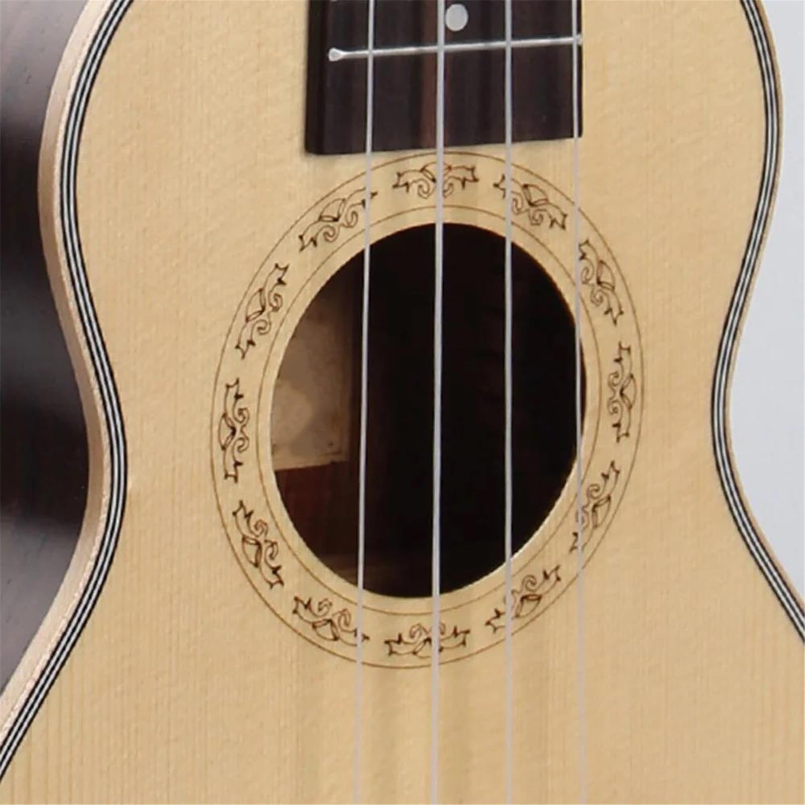 ukulele 21-calowe Ukulele Tenorowe Z Litego Świerku Tył Z Palisandru Matowe Wykończenie Ukulele Mała Drewniana Gitara
