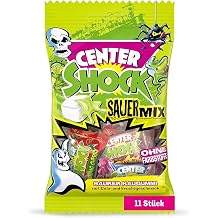 Center Shock Sour Mix 1 Pack of 11 Extra Acidic Chewing Gums with Filling No Dyes Suitable for Birthday and Christmas 44g