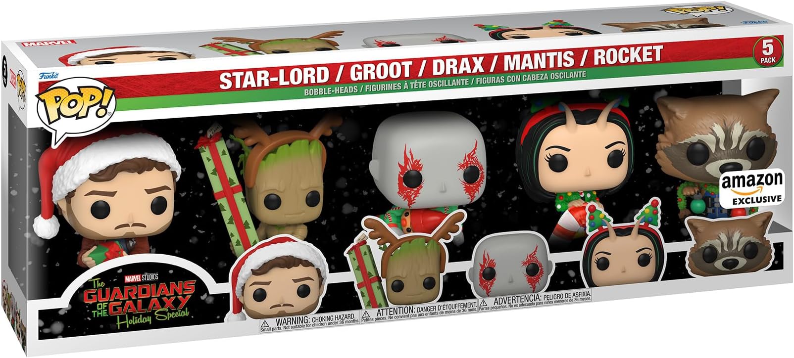 Pop! Marvel Holiday: Guardians of The Galaxy 5 Pack, Amazon Exclusive