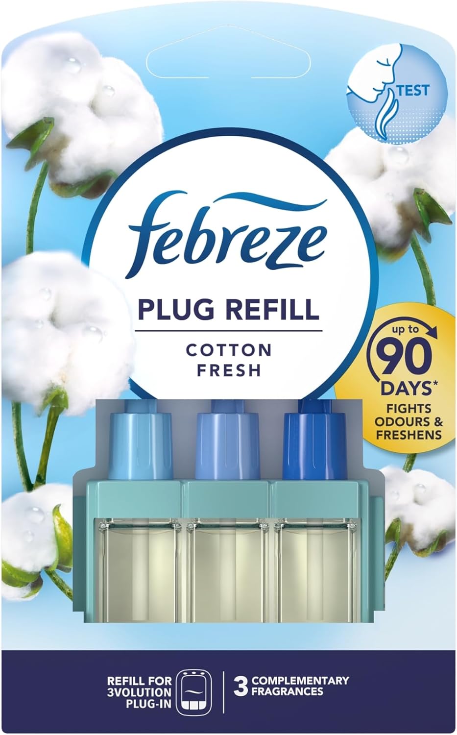 Air Refreshener 3Volution Cotton Fresh Automatic Air Freshener Refills, 5 Count Pack