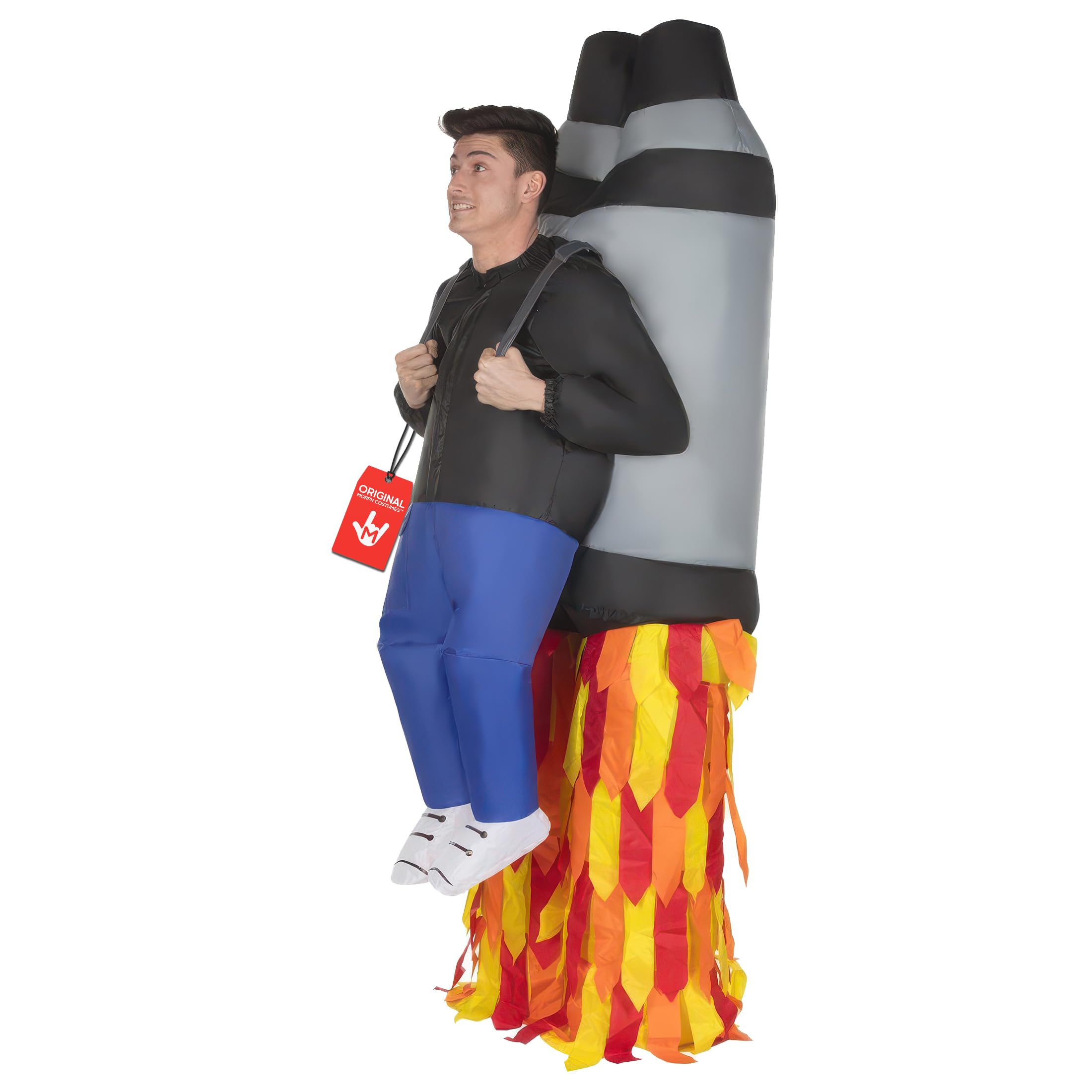 Morph Jetpack Inflatable Costume, Inflatable Rocket Costume for Adult, Blow Up Costumes Jet Pack, Blow Up Costumes for Adults