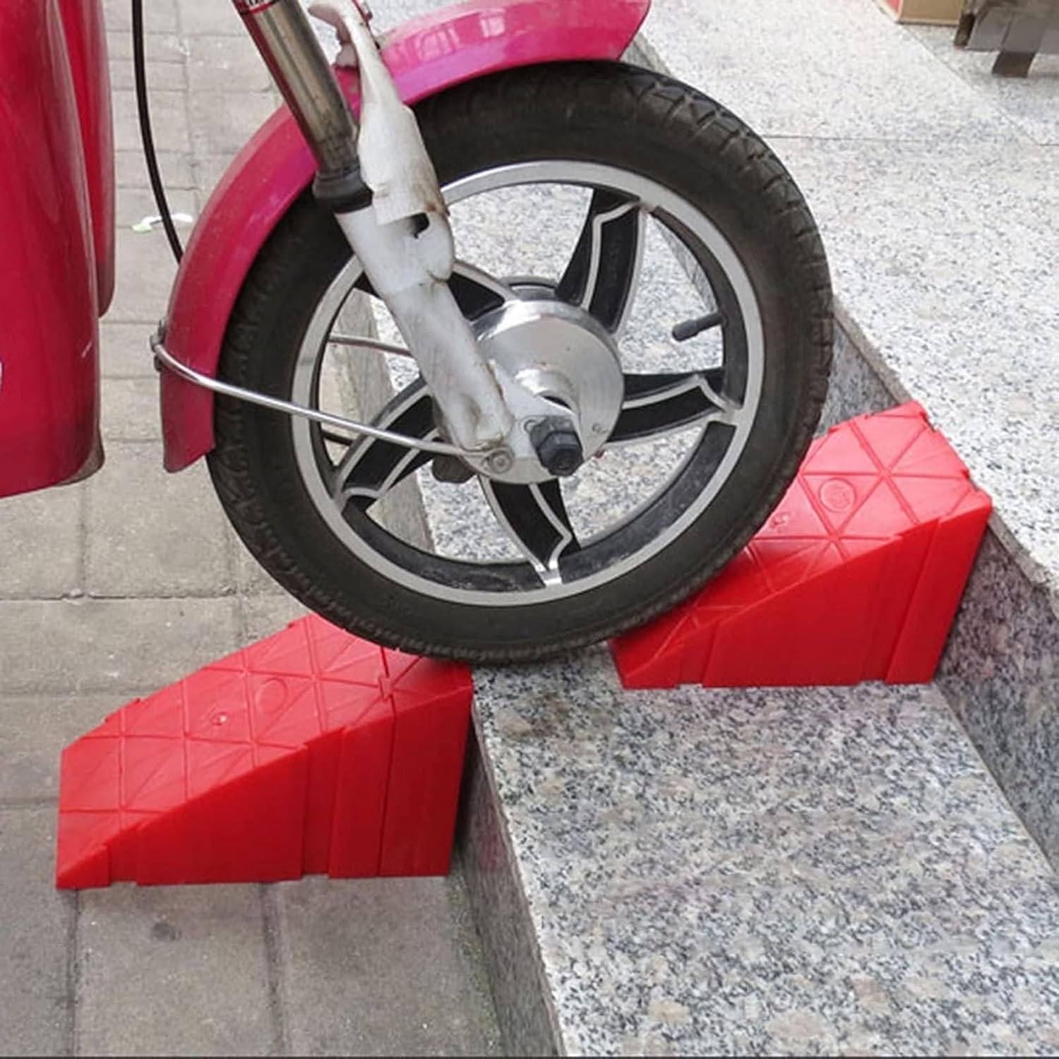 Driveway Curb Ramps, Wheelchair Threshold Ramp,14 Pcs