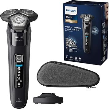 Philips Shaver Series 8000 Wet and Dry Electric Shaver for Men with SkinIQ Model S8696/35