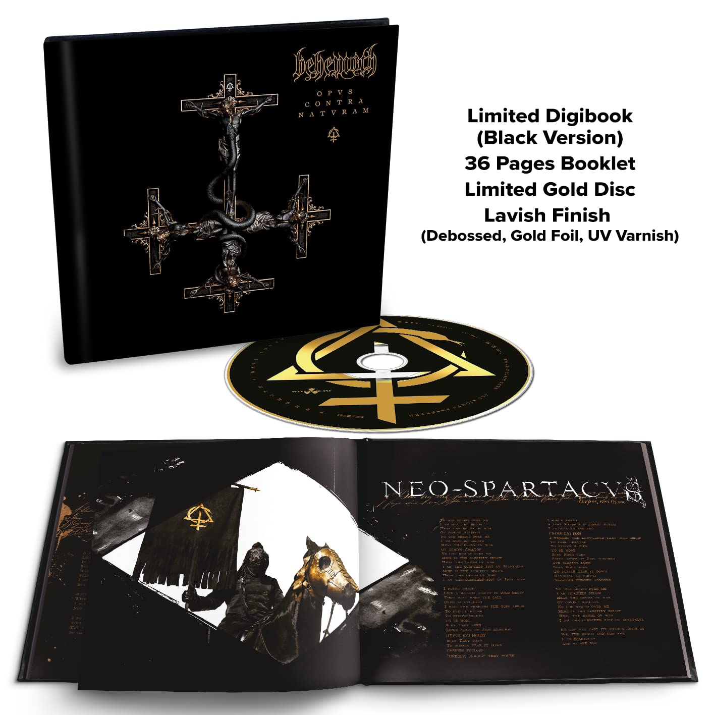 Behemoth Opvs Contra Natvram (black Cover) (limited Digibook) CD New 72736159830