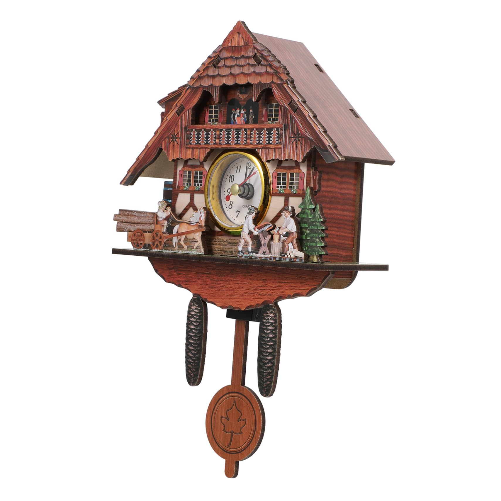 Horloge murale style chalet en bois, le cadeau idéal pour décoration de créateur