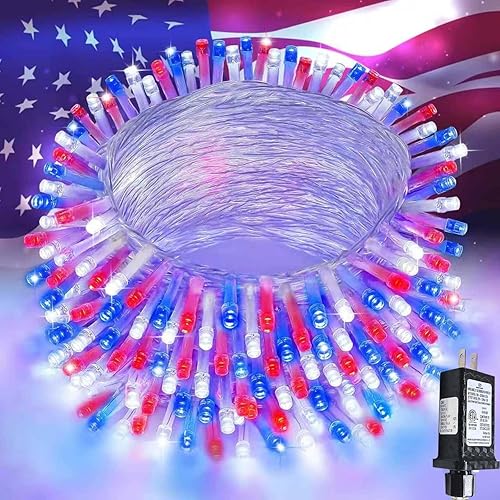 Miniatura 12 de Guirnalda de luces extralargas para interiores y exteriores, 200 luces LED mejoradas de Navidad, impermeables, 8 modos de enchufe, alambre