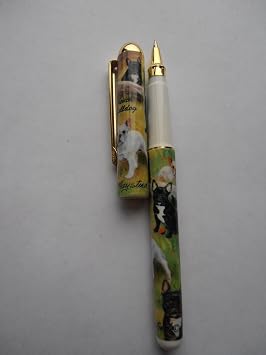 French Bulldog Roller Ball Pen Designer Ruth Maystead