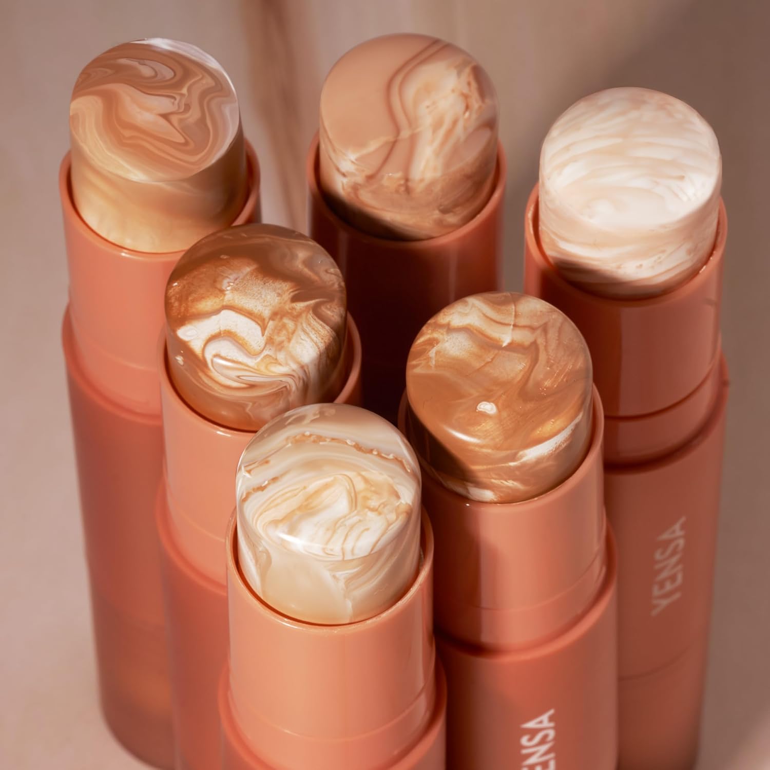 YENSA Super Serum Silk Tinted Foundation Stick - Full Coverage Skin Tint Stick Foundation - Enriched with Vitamin C, Bakuchiol & Ferulic Acid to Brighten & Even Skin Tone - Medium 1 (0.35 oz) - Image 3