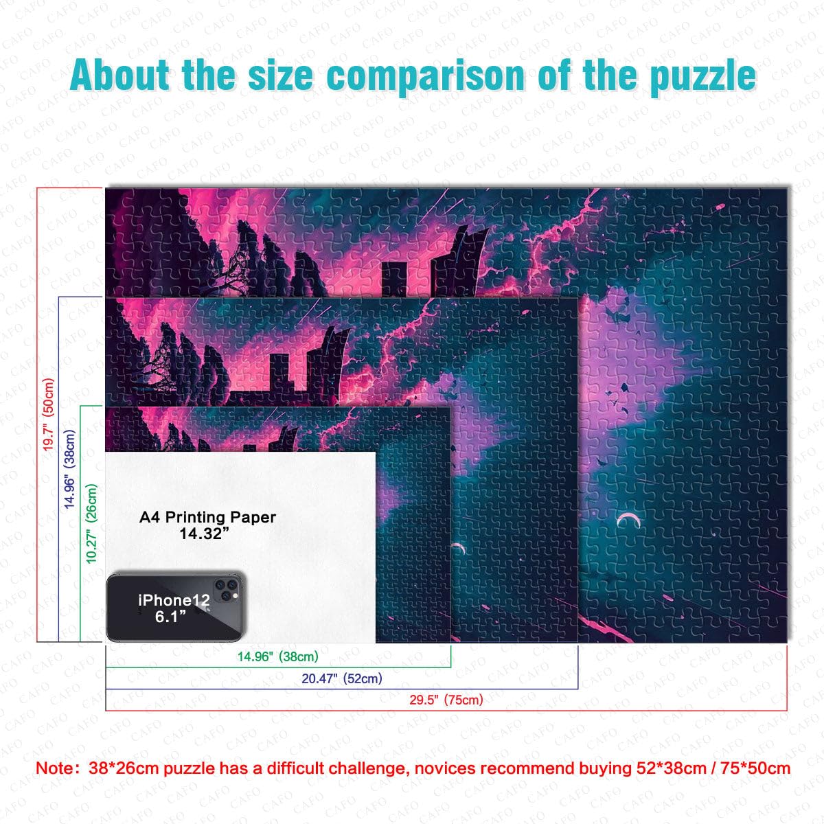 Puzzles 2000 piezas para adultos Astral Gate Juguetes educativos de aprendizaje 27.56 pulgadas x 39.37 pulgadas para regalo a toda la familia