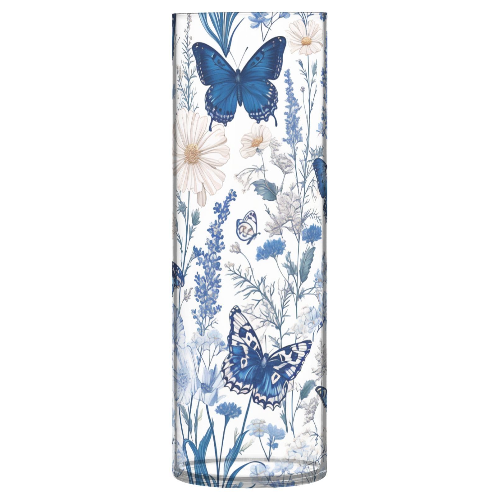 Vase papillon marguerite moderne en plastique déco pour bouquet de fleurs de bureau