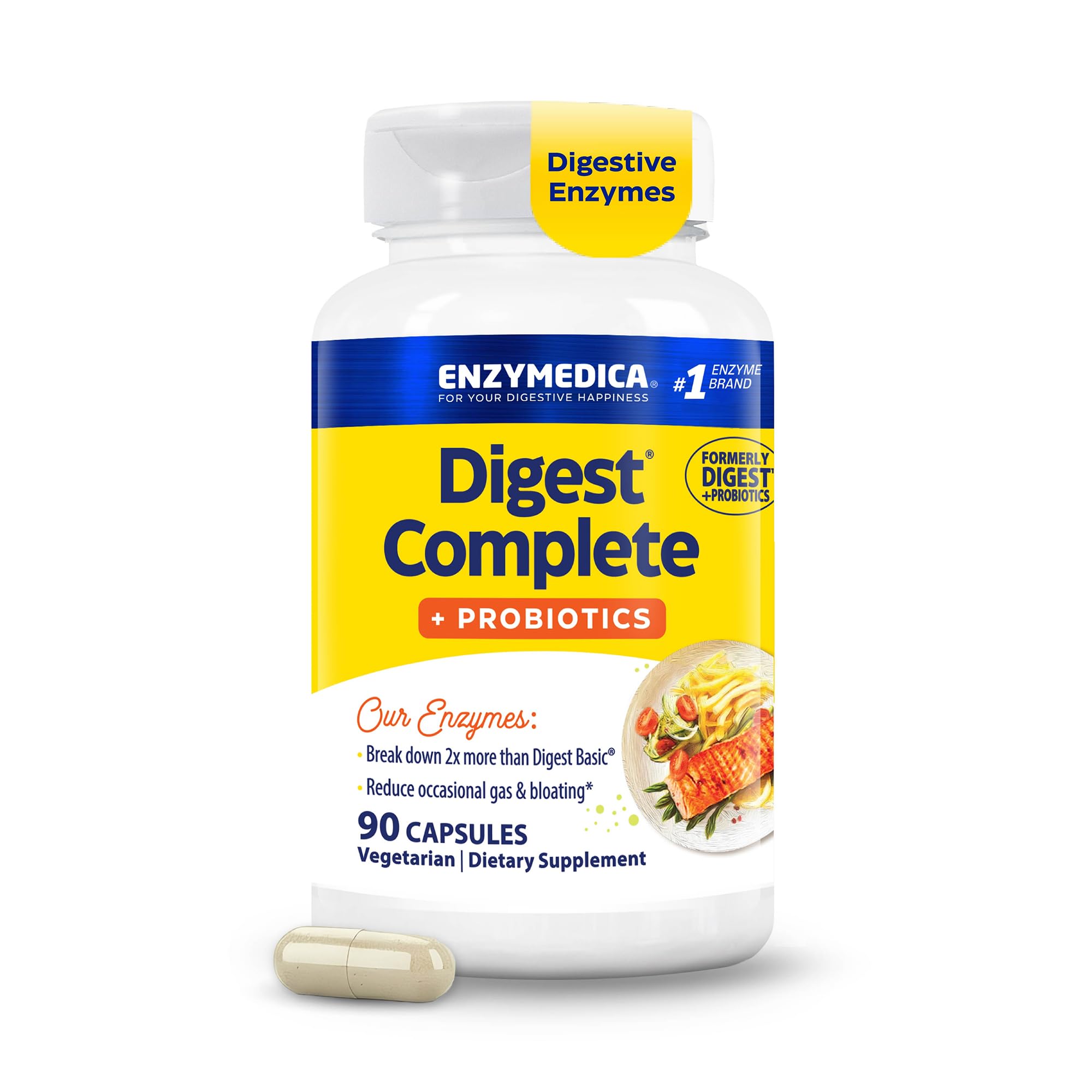 Enzymedica Digerir + probióticos - 90 caps 55 gr