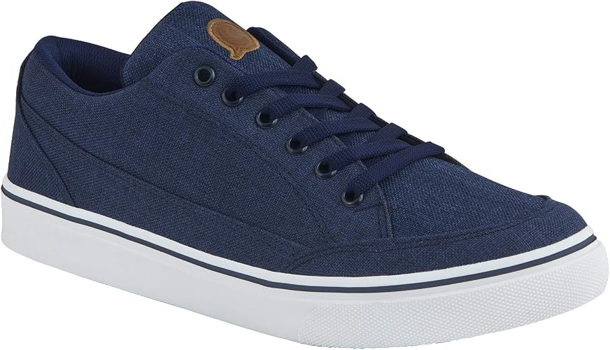 tenis blancos de tela para hombre - WOUFIT
