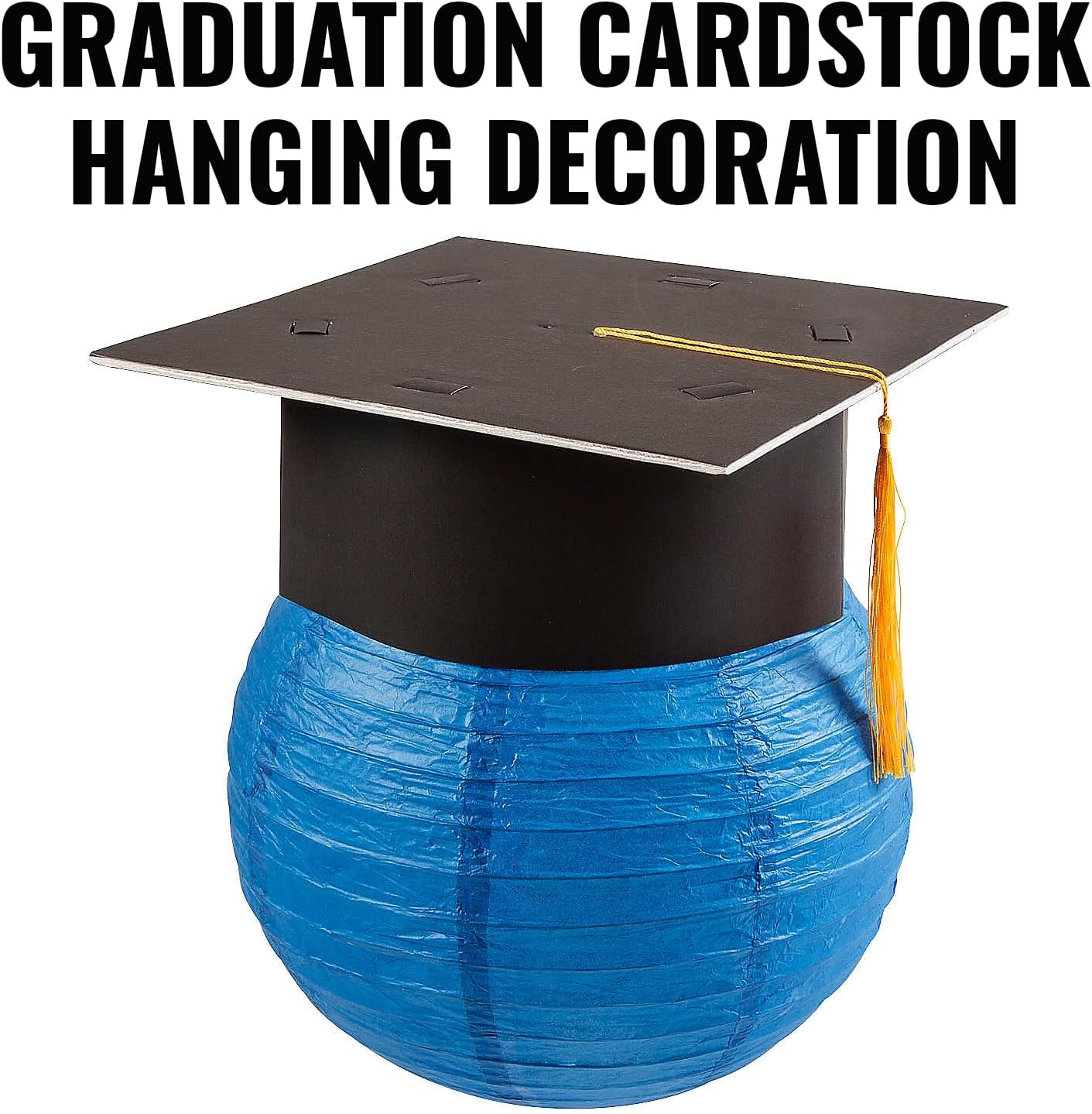 Fun Express Graduation Cap Hanging Decorations - 6 Piece