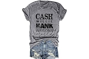 Women's 'Feeling Willie Lucky' Country Music Short Sleeve Top