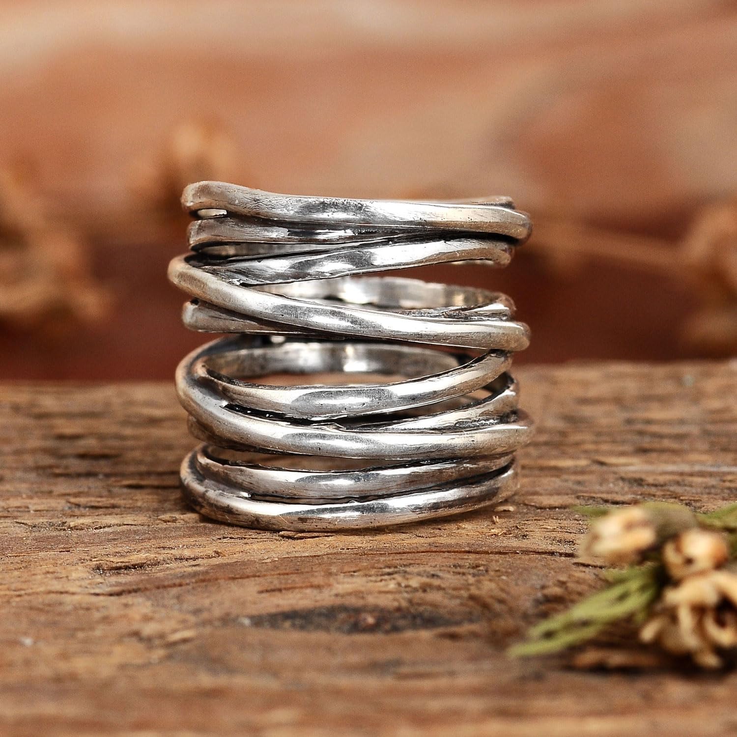 Boho-Magic 925 Sterling Silver Boho Rings for Women – Fashionable Jewelry Set – Unique Stackable Silver Rings Pack for Everyday Style and Fashion - Image 7
