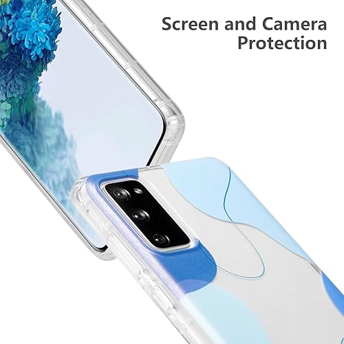 Miniatura 2 de DEFBSC Funda compatible con Samsung Galaxy S20 FE, diseño artístico de forma suave con funda protectora de parachoques incorporada, bonita funda