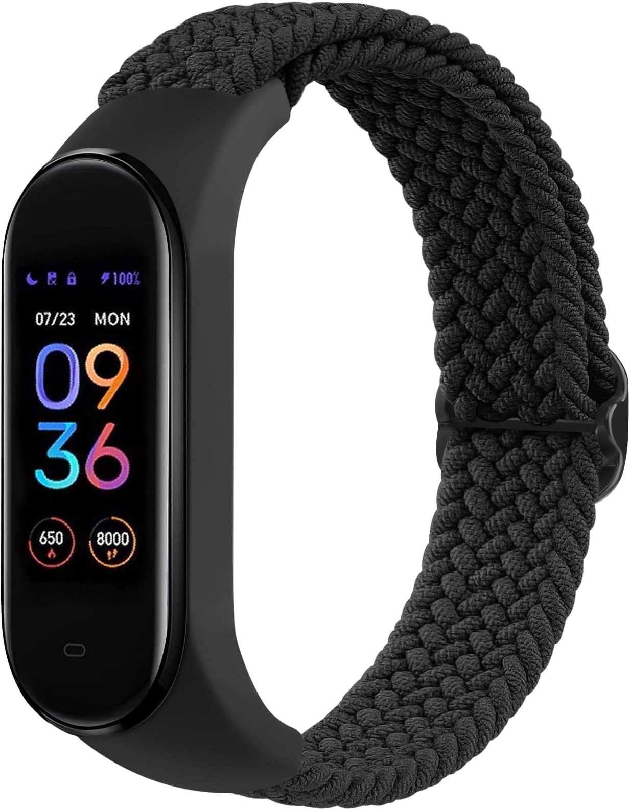 Elastic Bands for Amazfit Band 5 Replacement Strap Women Men, Soft Braided Nylon Solo Sport Strap Bracelet Wristband Compatible with Amazfit Band 5 Accessories