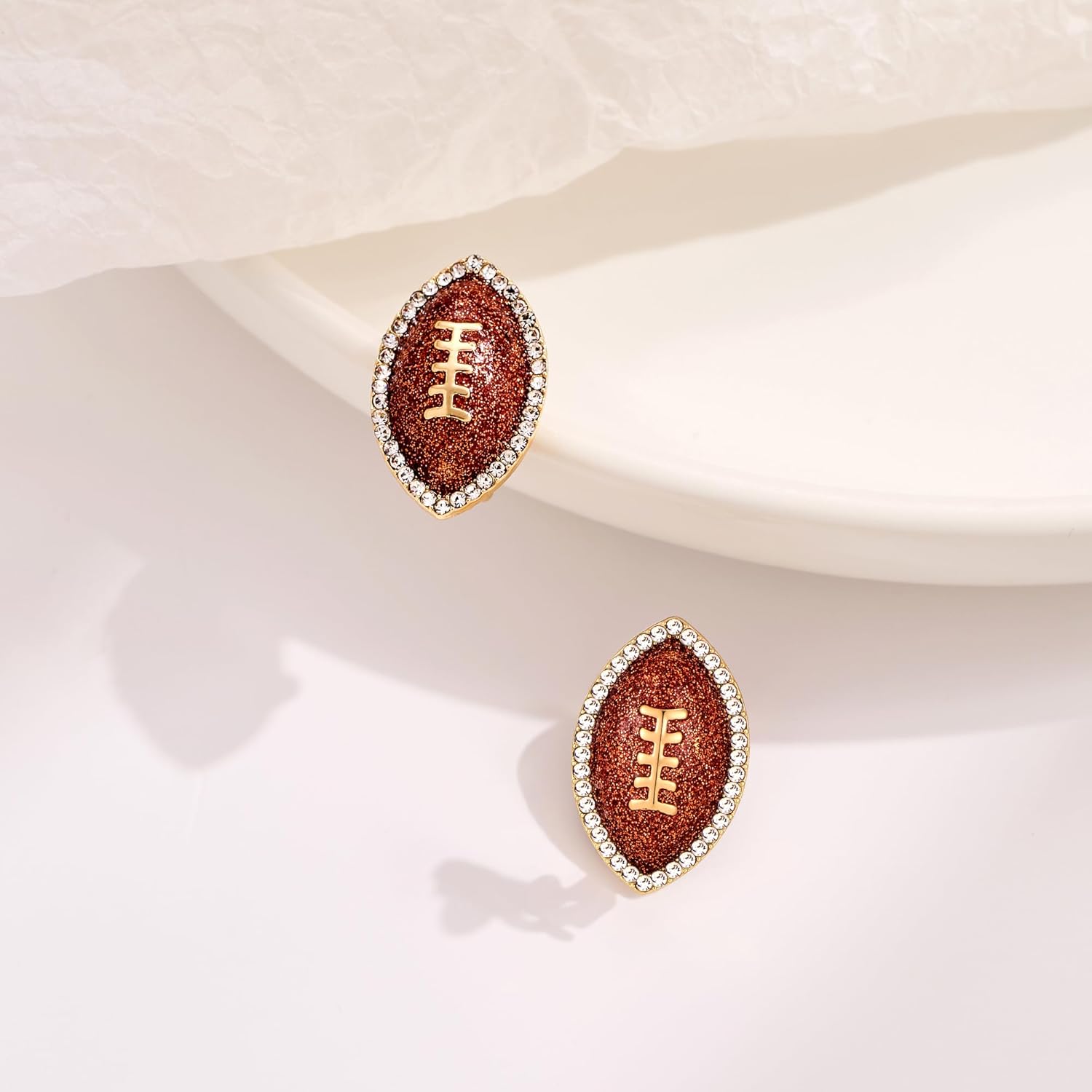 Sports Earrings for Women Hypoallergenic Football Baseball Rugby Earrings Game Day Accessories Team Fans Jewelry Gifts - Image 6