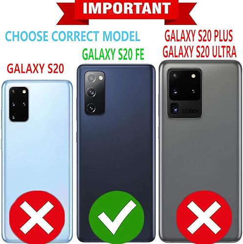 Miniatura 2 de STARSHOP Funda para Samsung Galaxy S20 FE 5G, funda para Galaxy S20 FE 5G, con protector de pantalla de vidrio templado incluido Cartera de piel